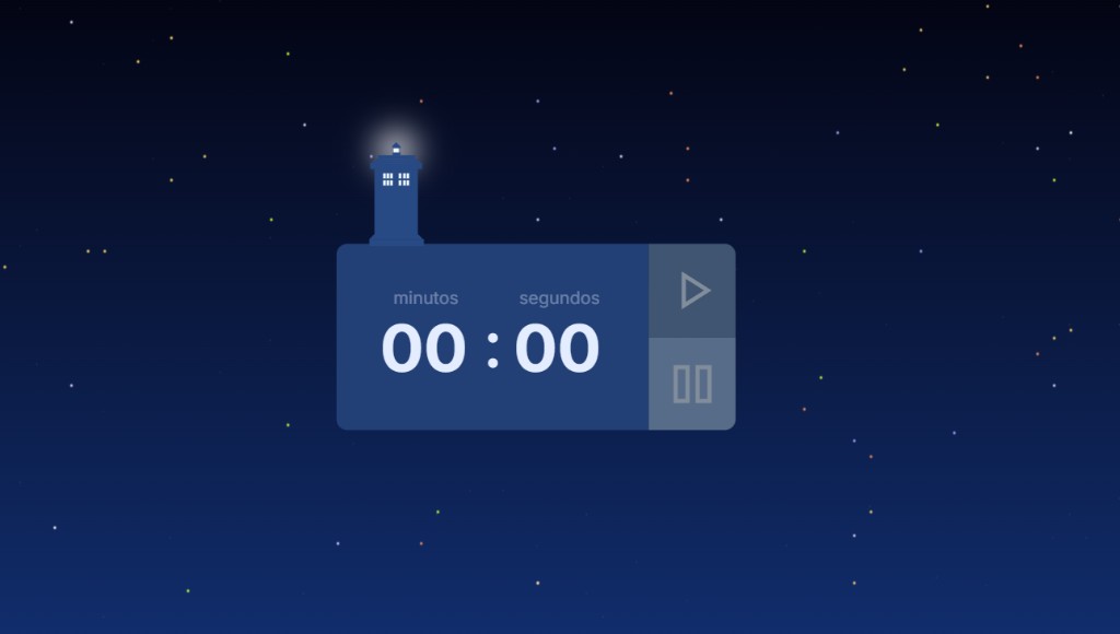 Preview do Doctor Who Timer - Timer inspirado na série Doctor Who com TARDIS e controles